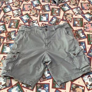 American Eagle cargo shorts, grey, men size 36